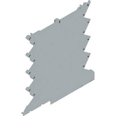 Weidmüller CH20M6 BC 4P-4P TGY 1 1293806 kryt pouzdra na DIN lištu uzavřená, pro montáž na DIN lištu 5.2 x 107 šedá 50 k
