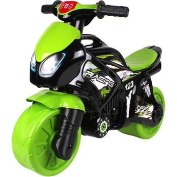 Teddies Детски беговел-мотор с осветление, зелен/черен (ted0079)
