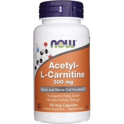 Now Foods Foods Acetyl-L-Carnitine 500 mg 50 kapslí