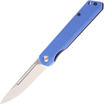 Kansept Prickle 154CM Drop Point Blade Black Anodized Stainless Steel + Blue G10 T1012A4