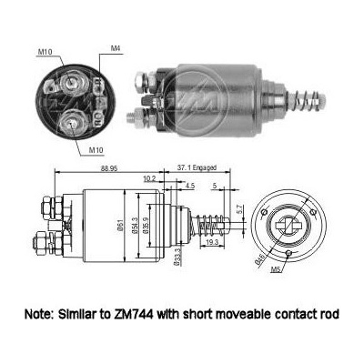Spínač startéru 0001362001 Bosch 0331401011