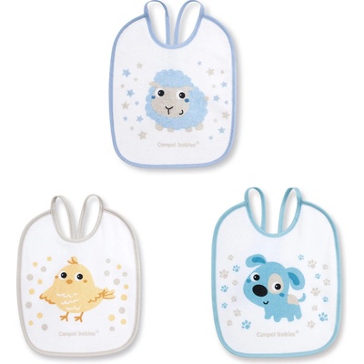 Canpol babies Bryndák froté/PVC Bunny & Company (3ks)