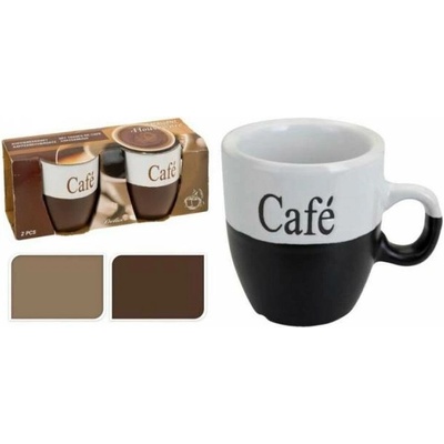 Kinekus Hrnček keramický na espresso v darčekovom balení dizajn káva 2 x 150 ml