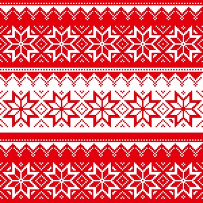 Látka s potlačou nepremokavý polyester TD/NS red christmas