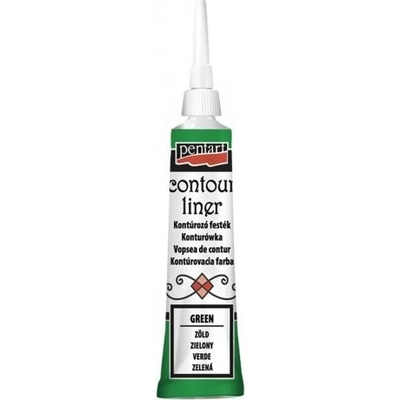 Pentart Konturovací liner univerzální 20 ml ZELENÁ – Zboží Dáma