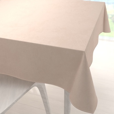 Biante Sametový čtvercový ubrus Velvet Premium SVP-020 Béžový 100x100 cm