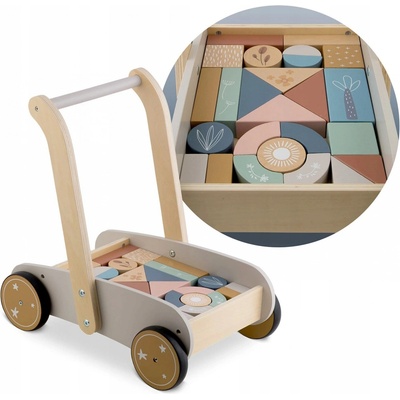 Nukido Drevené chodítko s blokmi NK856