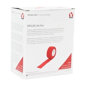 Kruuse bandáž Vetflex 2,5 cm x 4,5 m 10 ks.