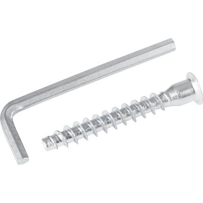 Walteco Šroub spojovací konfirmát 7x50mm + klička, 20 ks