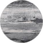 Vitaus Сив миещ се кръгъл килим ø 100 cm - Vitaus (KRN-S9544-Yuvarlak-100x100)
