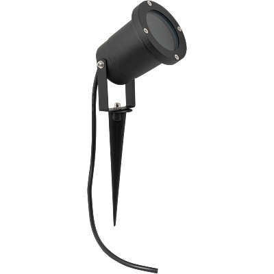 UltraLux Градинско осветително тяло, GU10, IP65, черно (GFPGU10BL)
