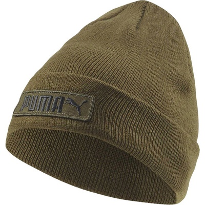 Puma CLASSIC CUFF BEANIE Pánska pletená čiapka khaki