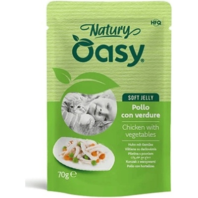 Oasy Natury Soft Jelly kuře a zelenina 70 g