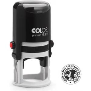 COLOP Печат, кръгъл, COLOP " Printer R 30", с черна подложка за смяна 01033000 (01033000)