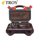 TROY Комплект тресчотка с вложки 1/2 и 1/4 troy 26100 / 40 части (t 26100)
