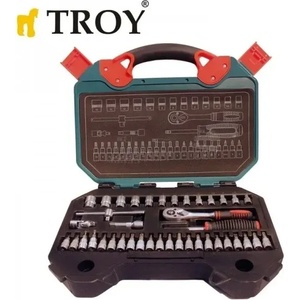 TROY Комплект тресчотка с вложки 1/2 и 1/4 troy 26100 / 40 части (t 26100)