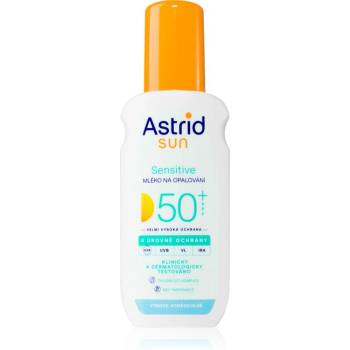 Astrid Sun Sensitive слънцезащитно мляко в спрей SPF 50+ с висока UV защита 150ml