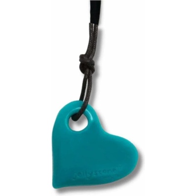 Jellystone Designs Uklidňující přívesek Srdíčko tmavě tyrkysové – Zboží Dáma