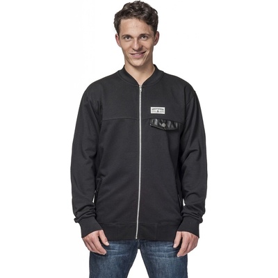 Horsefeathers Butch zip mikina black