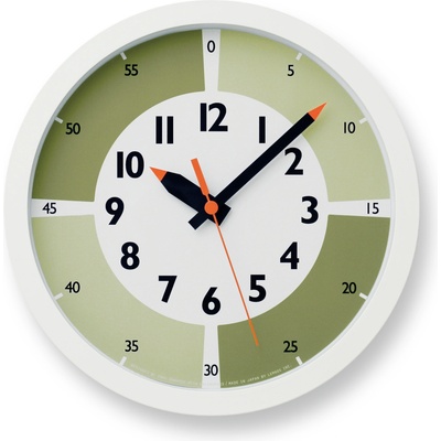 Lemnos Стенен часовник Fun Pun Color 24, 8 см зелен (YD15-01 GN)