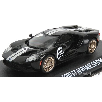 Greenlight Ford usa Gt N 2 Heritage Edition 2019 Černá Stříbrná 1:43