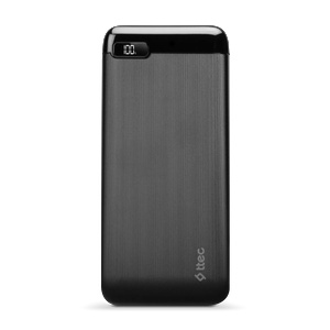 Ttec Външна батерия PowerSlim LCD PD 20.000 mAh Powerbank with USB-C Input/Output - Черна