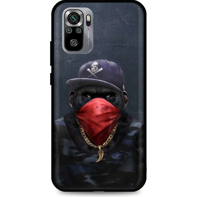 Pouzdro TopQ Xiaomi Redmi Note 10S silikon Monkey Gangster