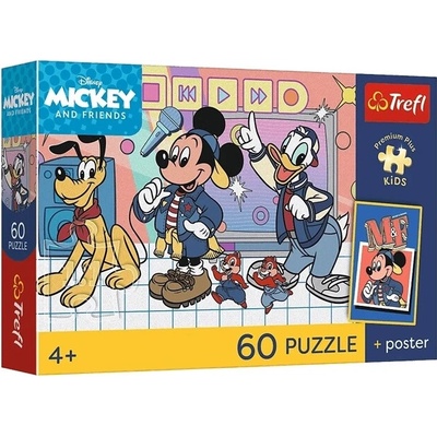 TREFL Premium Plus Kids Mickey Mouse Tím 60 dielov