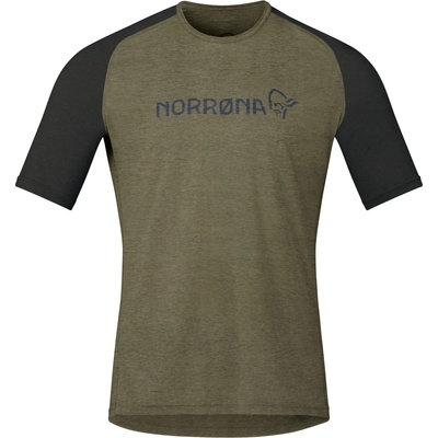 Norrøna Мъжка фланелка с къс ръкав за колоездене Norrøna Fjørå Equaliser Lightweight T-Shirt Sport shirt - Olive Night (056-3662-0313)