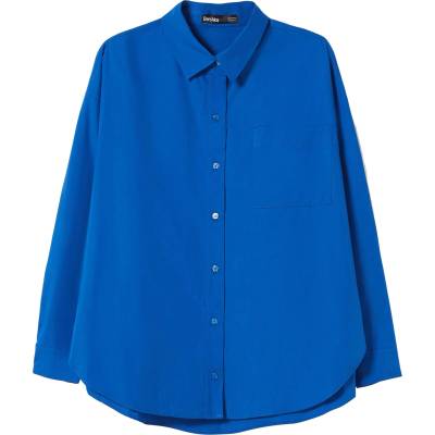 Bershka Блуза синьо, размер S
