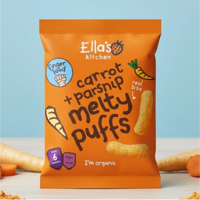 Ella's Kitchen BIO Chrumky mrkva a paštrnák 4 x 20 g