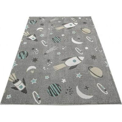 Nej-koberce C276A rakety / vesmír šedý / krémový