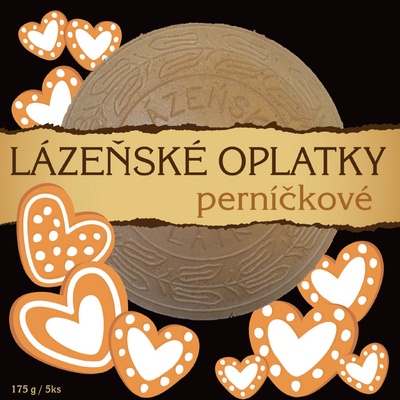 Clip Lázeňské oplatky s příchutí bílé čokolády 175 g