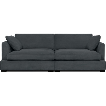 Scandic Сив диван от рипсено кадифе 236 cm Mobby - Scandic (16986 LIN3)