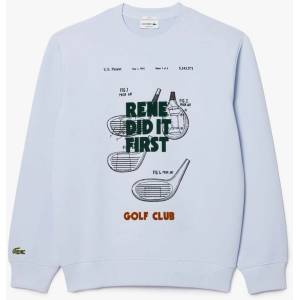 Lacoste Блуза Lacoste Relaxed Fit Piqu¿ Motif Sweatshirt - Blue