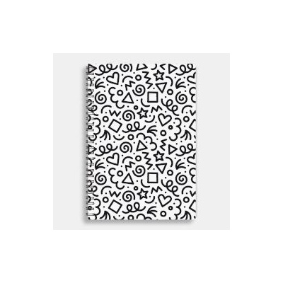 Sentio Тетрадка със спирала Doodle B5 80л