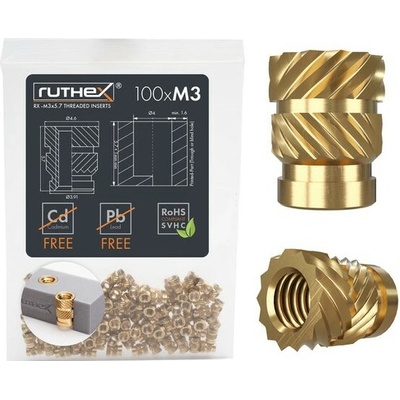 Ruthex M3 závitová vložka - 100ks