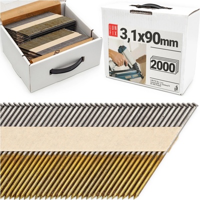 Klince do klincovačky Lunfix 3,1 x 90 mm 1000 ks