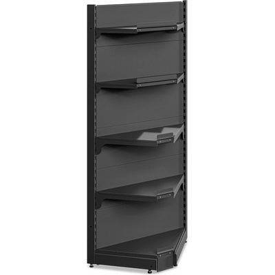 Marbo Regál do prodejny rohový 193x65x65 5 polic Marbo