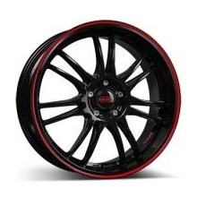 DOTZ Shift 7x17 5x114,3 ET48 pinstripe red