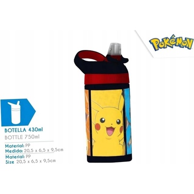 ZAK Fľaša na pitie Pokémon 473 ml