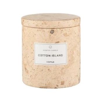 blomus Ароматна свещ FRABLI, размер S - аромат Cotton Island - цвят Travertine (BLOMUS-65449)