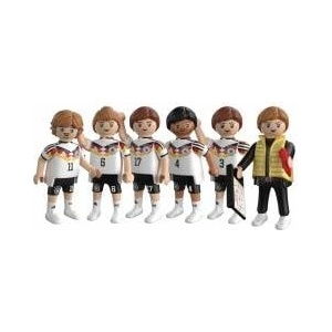 PLAYMOBIL | DFB | World Cup Collectors Set 1 | Football World Cup with Florian Wirtz, Jonathan Tah, Nick Woltemade, Joshua Kimmich, Waldemar Anton & trainer | 210449