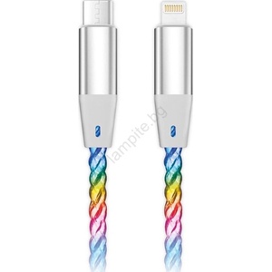 ALIGATOR DATKP65 - USB кабел USB-C / Lightning с LED подсветка 30W PD 0, 5 m (PH0035)
