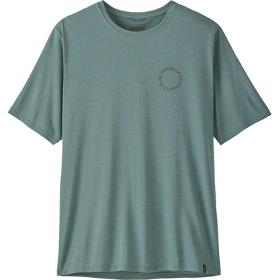 Patagonia Men's Capilene Cool Daily Shirt - Spoke Stencil Размер: M / Цвят: син