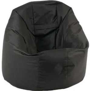 Pufrelax Калъф за пуф, 210л. , Relaxo - Teteron Black, (Не съдържа пълнеж), за открито