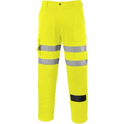 Portwest nohavice EST46 ES1 Essential Hi-Vis Combat reflexní žltá