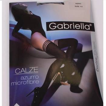 Image 1 of Дамски плътни чорапи в черен цвят с лъскави нишки