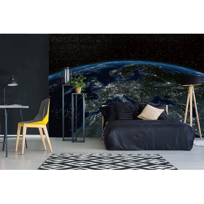 DIMEX ART Самозалепваща се флизелинова фототапета европа от космоса 375 x 250 см