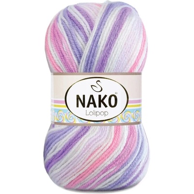 Pletací příze Nako Lolipop 80434 - růžovofialová